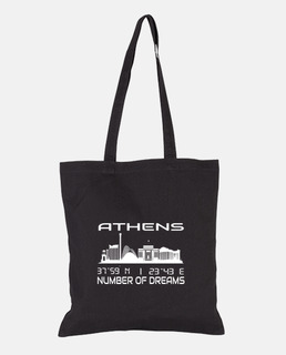 Athens Skyline GPS Coordinates Greece