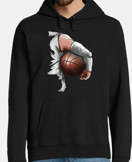 atleta che tiene un pallone da basket s