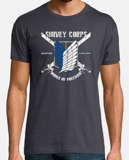 attack sur titan scout legion attaque les titans scout corps - t-shirt