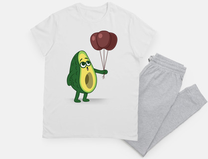 avocado con palloncini
