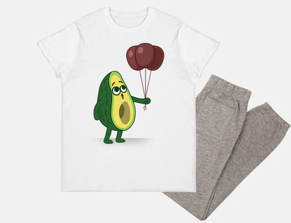 avocado with balloons