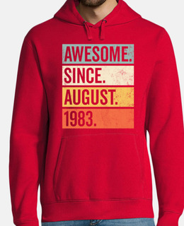 Awesome Since August 1983 Birthday Retr