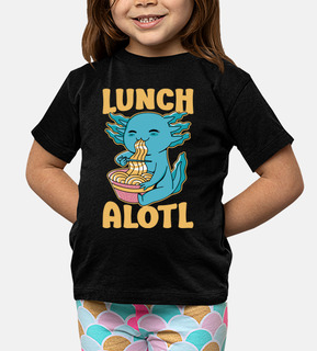 Axolotl Eating Ramen Funny Lunchalotl