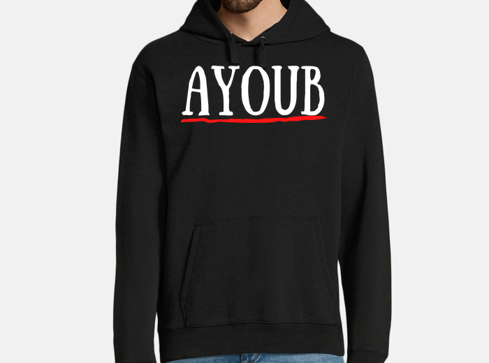 Sweat ayoub prenom trait rouge tostadora