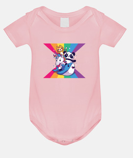 baby animals s with rainbow