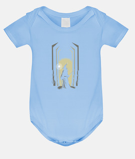 Baby bodysuit, sky blue