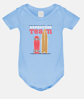 Baby bodysuit, sky blue