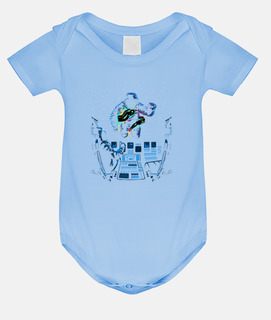 Baby bodysuit, sky blue
