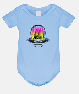 Baby bodysuit, sky blue