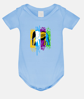 Baby bodysuit, sky blue