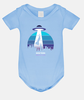 Baby bodysuit, sky blue