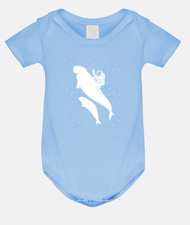 Baby bodysuit, sky blue