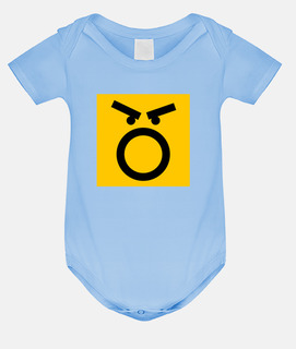 baby funny clothes angry