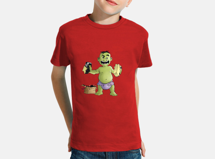 Baby hulk kids t shirt tostadora