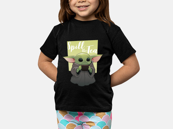 Las mejores ofertas en Yoda Niños negro Tops, camisas y camisetas para  Niños