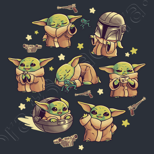 Baby Yoda Mandalorian Cute Child Kawaii Tostadora