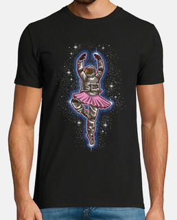 bailarina astronauta bailando en la galaxia