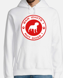 Ban Idiots Not Dogs (Red)