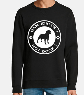 Ban Idiots Not Dogs (White)