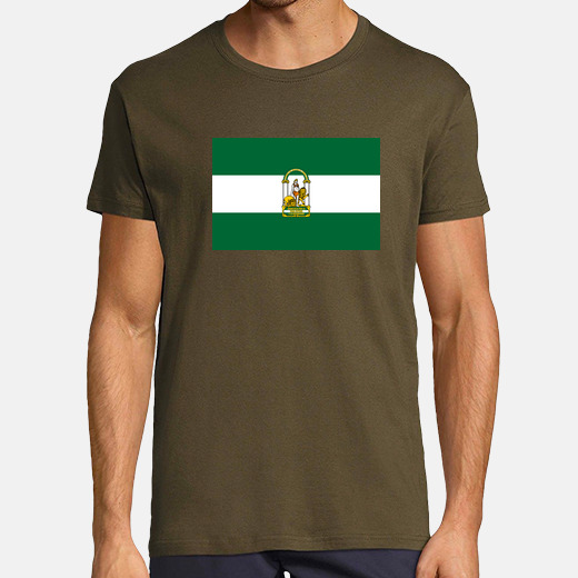 Camiseta Bandera Andaluc a Con Escudo LaTostadora camiseta-bandera-andaluc-a-con-escudo-latostadora