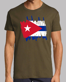 Parche termoadhesivo bordado con la bandera de Cuba BP0010nt03 Parche termoadhesivo bordado con la bandera de Cuba BP0010nt03