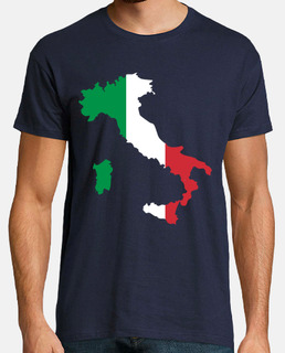 bandera de italia mapa