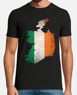 bandera del mapa de irlanda