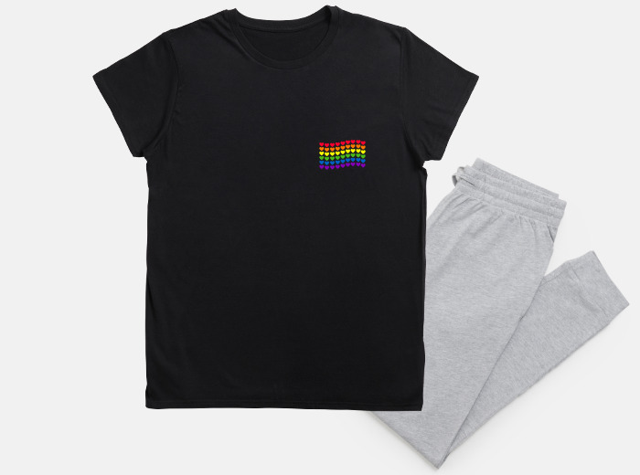 Bandera del orgullo gay lgbt pijama con laTostadora