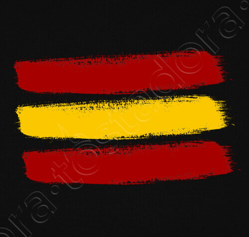 Bandera de España Mascarilla de tela adulto, negro | laTostadora
