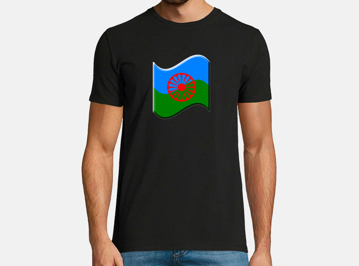 Bandera del Pueblo Gitano - Camiseta bandera gitana