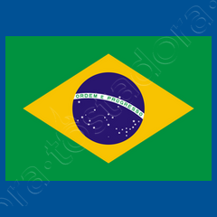 Bandiera della bandiera Brasile Brasile' Maglietta uomo
