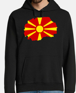 bandiera della mappa macedonia