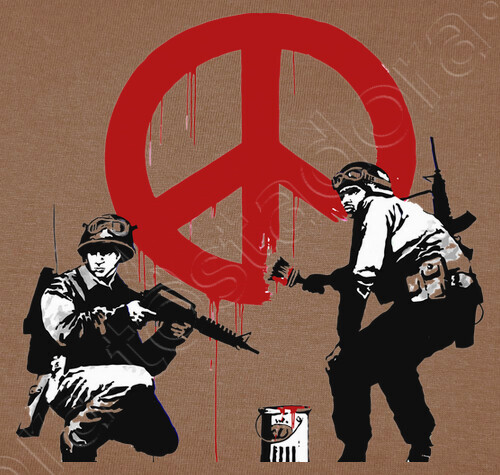 Camiseta banksy no war | laTostadora