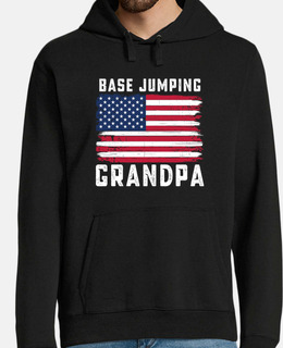 base jumping nonno bandiera americana l