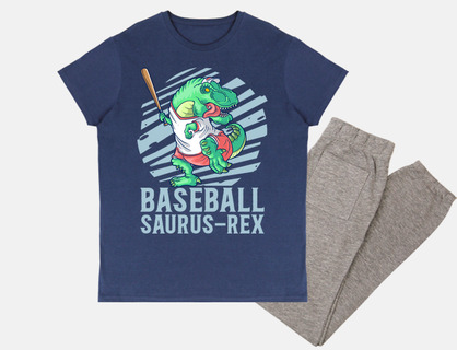 baseball saurus rex dinosaur t-rex