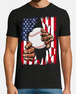 baseball softball american flag