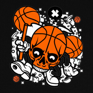 basketball skull T-shirts