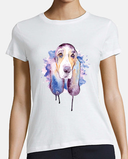 basset hound aquarelle amoureux des chiens basset hound propriétaire