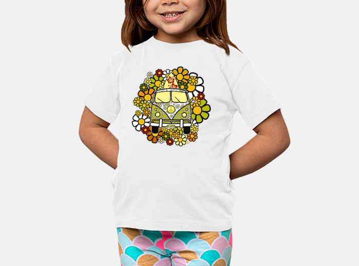 Abreviatura Imaginación Geografía Camisetas niños be hippie | laTostadora