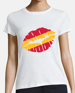 beso de la bandera de españa