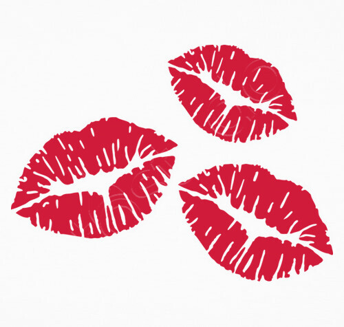 Camiseta besos rojos labios | laTostadora