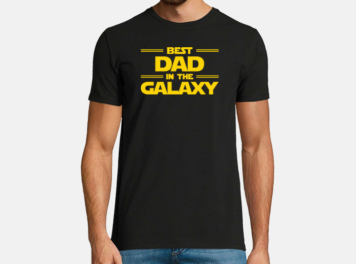 Tee Shirt Homme The Best Dad in The Galaxy Cadeau pour Les Pères 