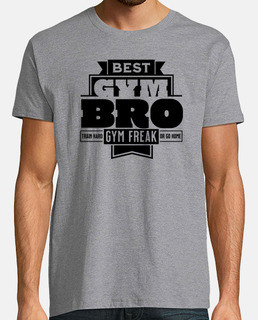 BEST GYM BRO CAMISETA regalo fitness gymbro powerlifting bodybuilding