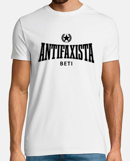 bianca t-shirt h - antifaxista beti nero