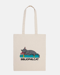 Bibliophilcat - bolsa de tela