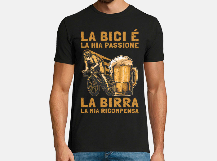 Divertente Birra Ciclismo Ciclista Abbigliamento Bicicletta Regalo / T
