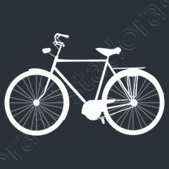 Bicicleta blanca online vintage