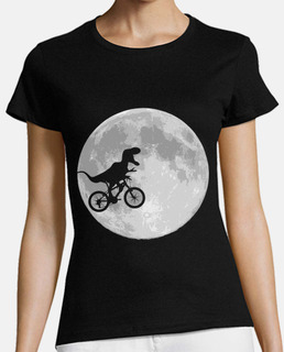 bicicleta de dinosaurio y la luna