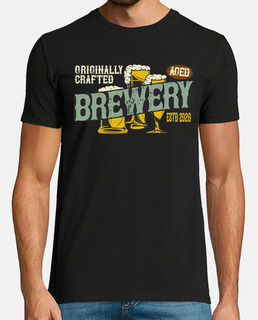 bière chemise de bière de style rétro vintage