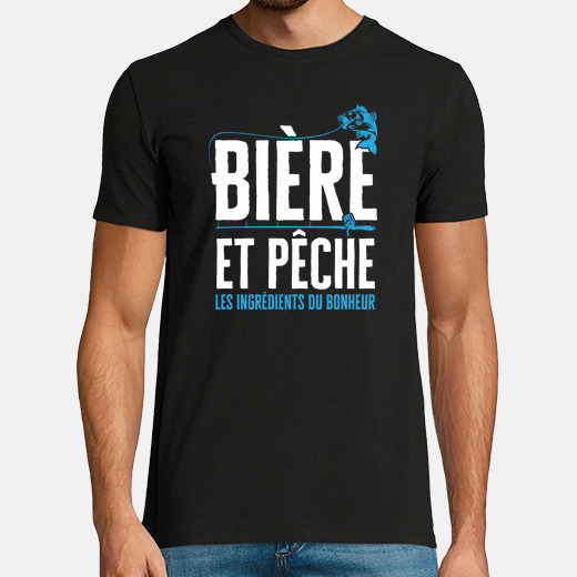 Tee Shirt Biere Et Peche Cadeau Humour Tostadora